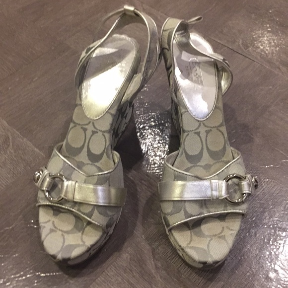 Grey Coach wedges - Picture 1 of 5